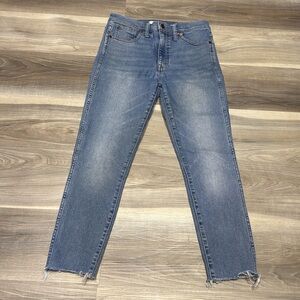 Madewell high rise skinny crop size 27